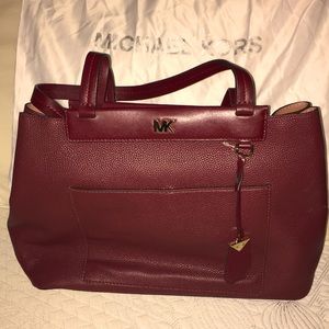 Michale Kors MEREDITH Leather Tote Purse! NWT